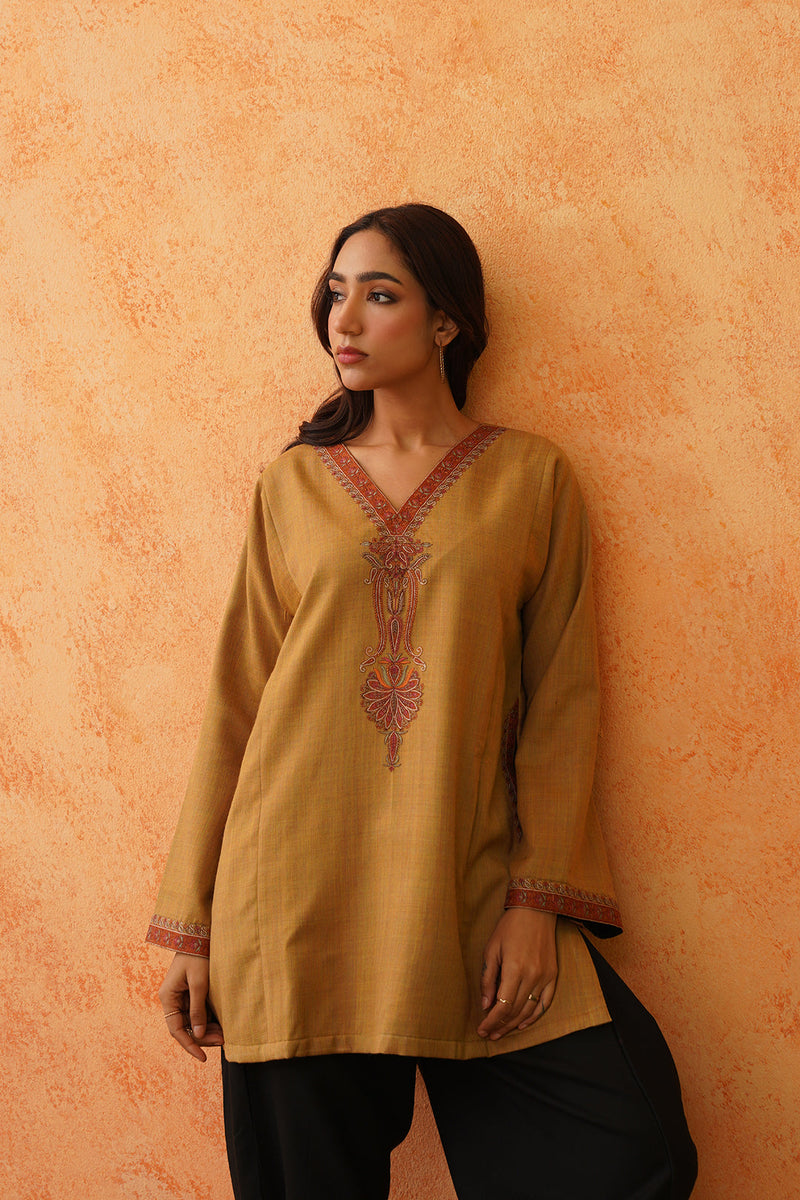 Safar Mustard Wool Top