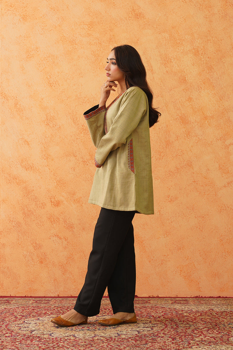 Safar Green Wool Top