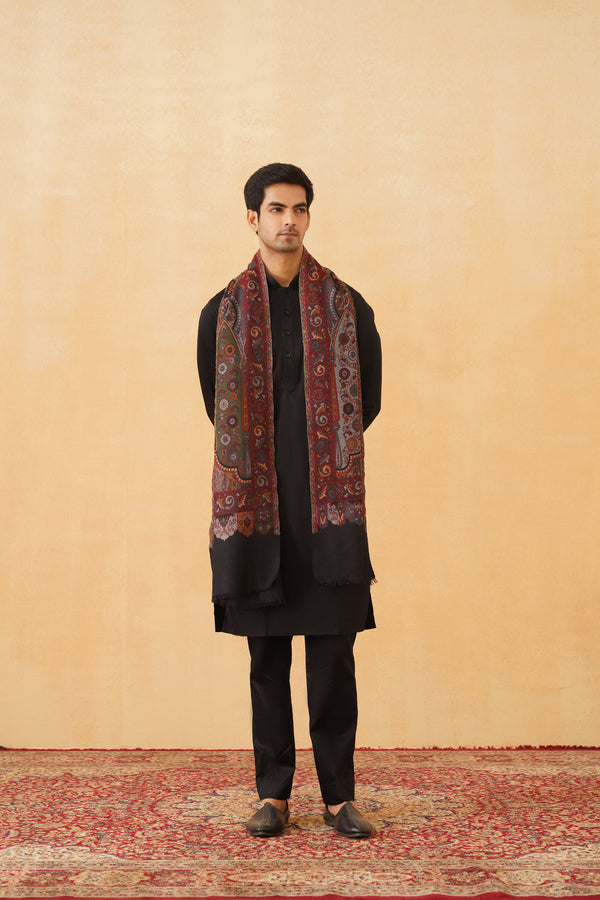 Regal Woven Shawl for Men