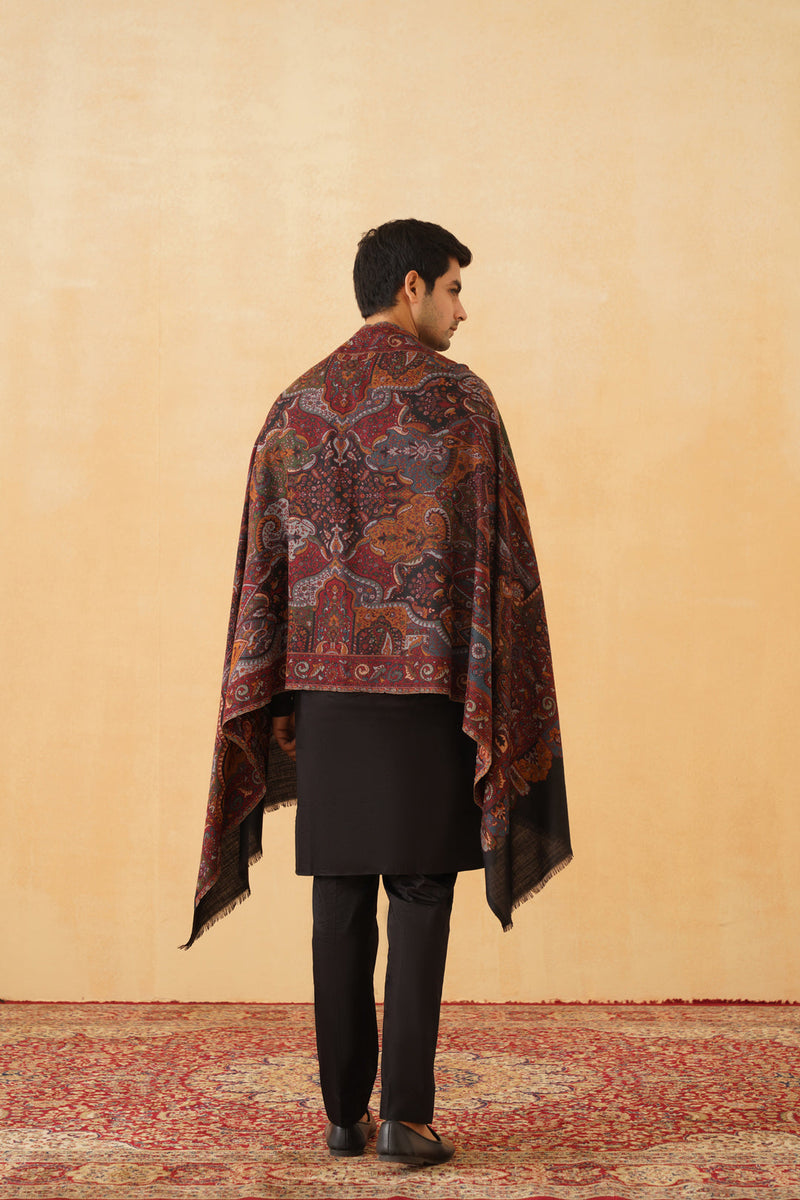 Regal Woven Shawl for Men