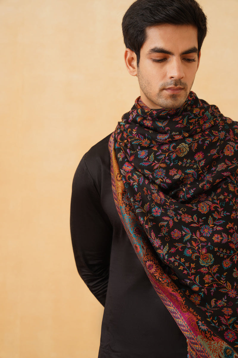 Floral Fusion Shawl for Men