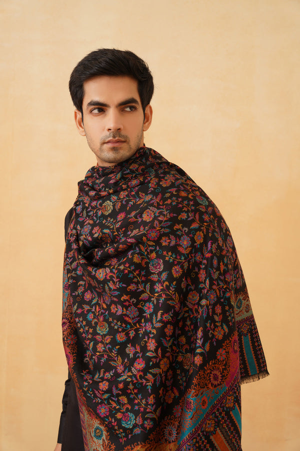 Floral Fusion Shawl for Men