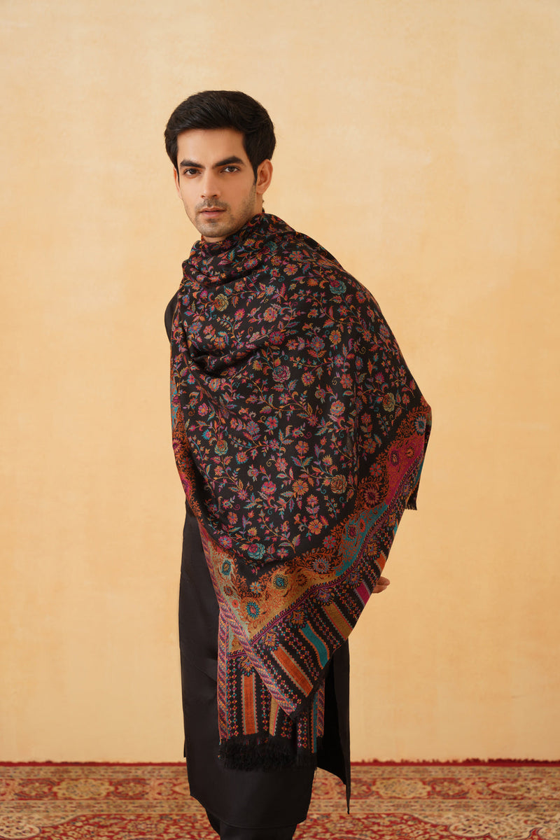 Floral Fusion Shawl for Men