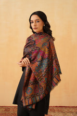 Multi Fusion Jamawar premium shawl for women