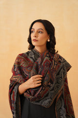 Paisley Indo Western Shawl for Women- Inchingindia