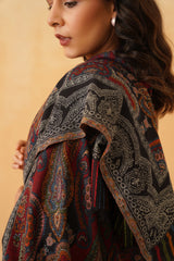 Paisley Indo Western Shawl for Women- Inchingindia