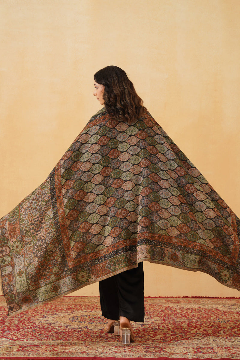 Abstract Woven Shawl for Women- Inchingindia