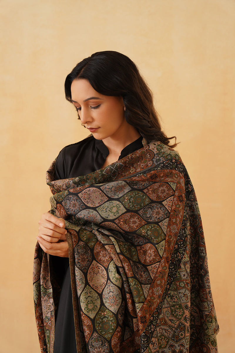 Abstract Woven Shawl for Women- Inchingindia