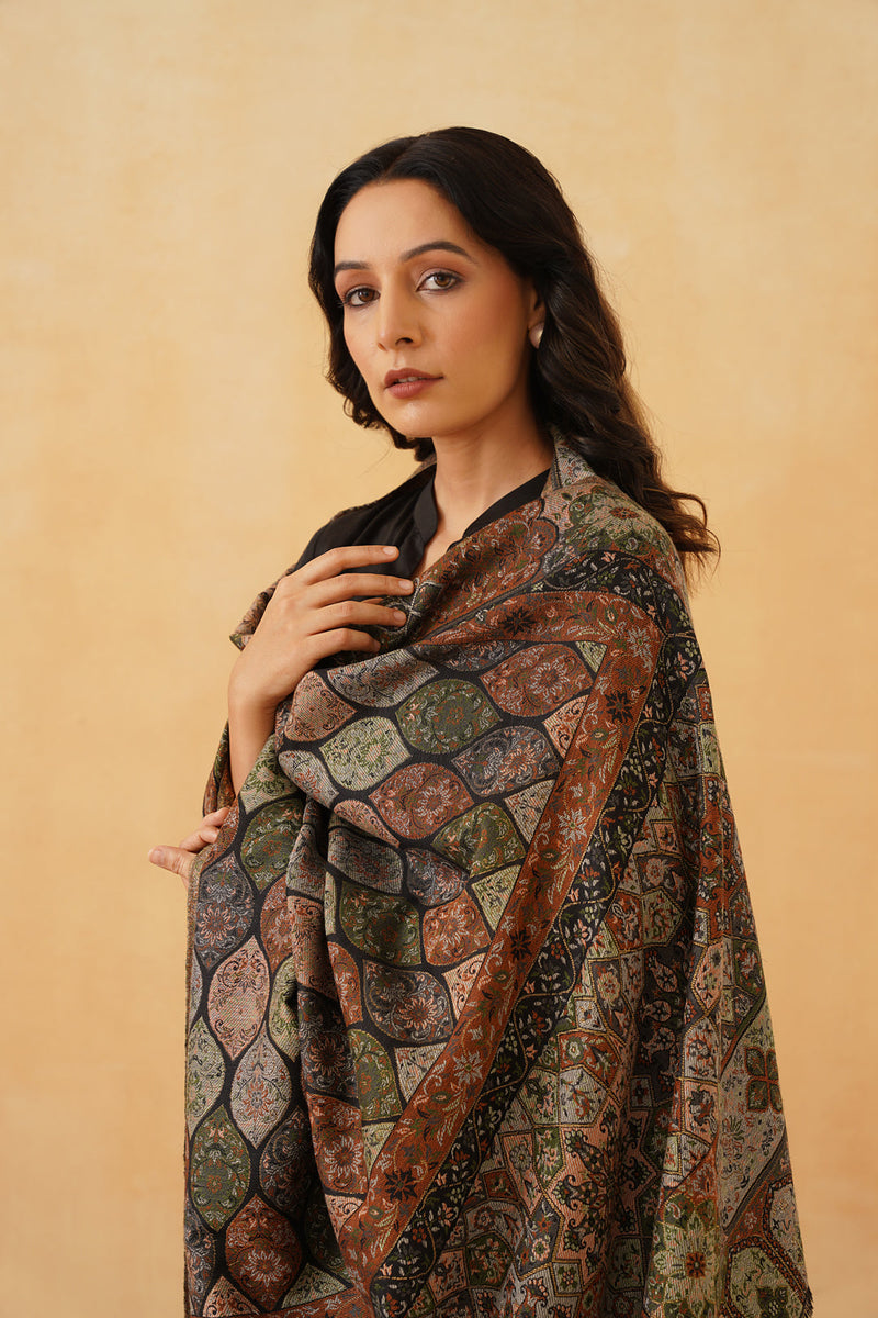 Abstract Woven Shawl for Women- Inchingindia