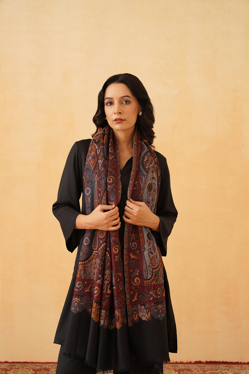 Regal Woven Shawl for Women- Inchingindia