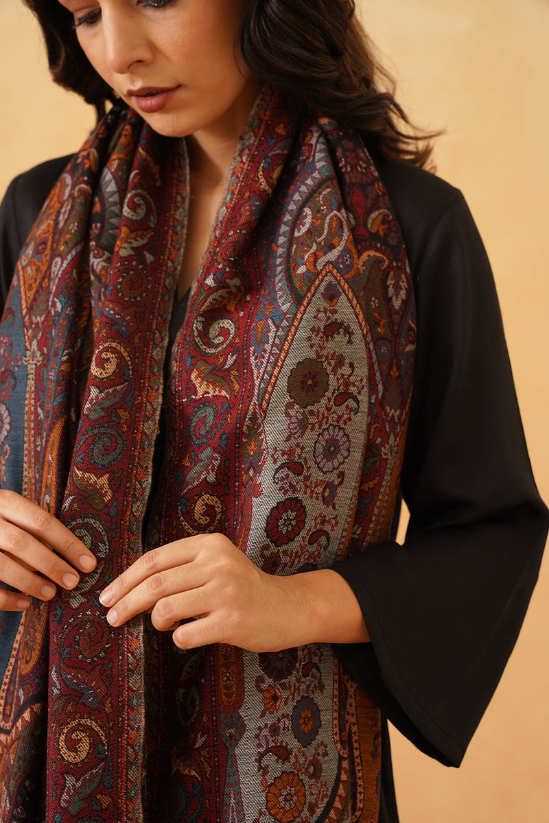 Regal Woven Shawl for Women- Inchingindia