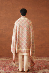 Traditional Cream Shawl for Men- Inchingindia