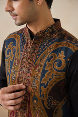 Meher Kaani Jacquard Jacket with Kurta & Pant
