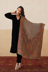 Vintage Motif Zari Shawl For Women — Premium Corporate Gift