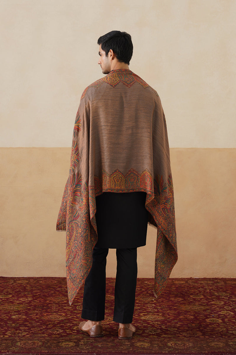 Vintage Motif Zari Shawl