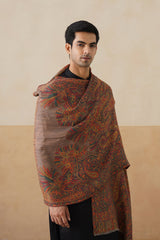 Vintage Motif Zari Shawl