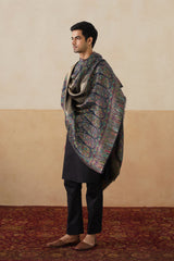 Royal Navy Kani Zari Reversible Shawl