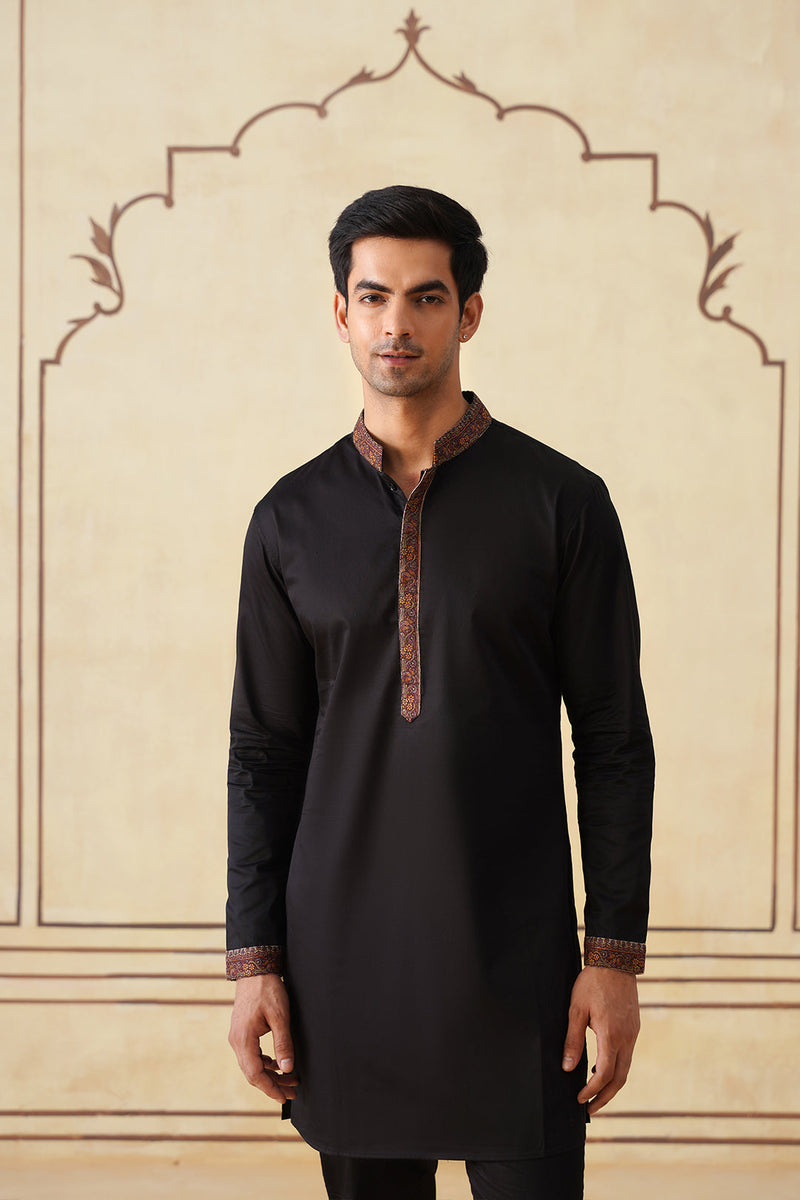 Meher Black Embroidered Kurta & Pant