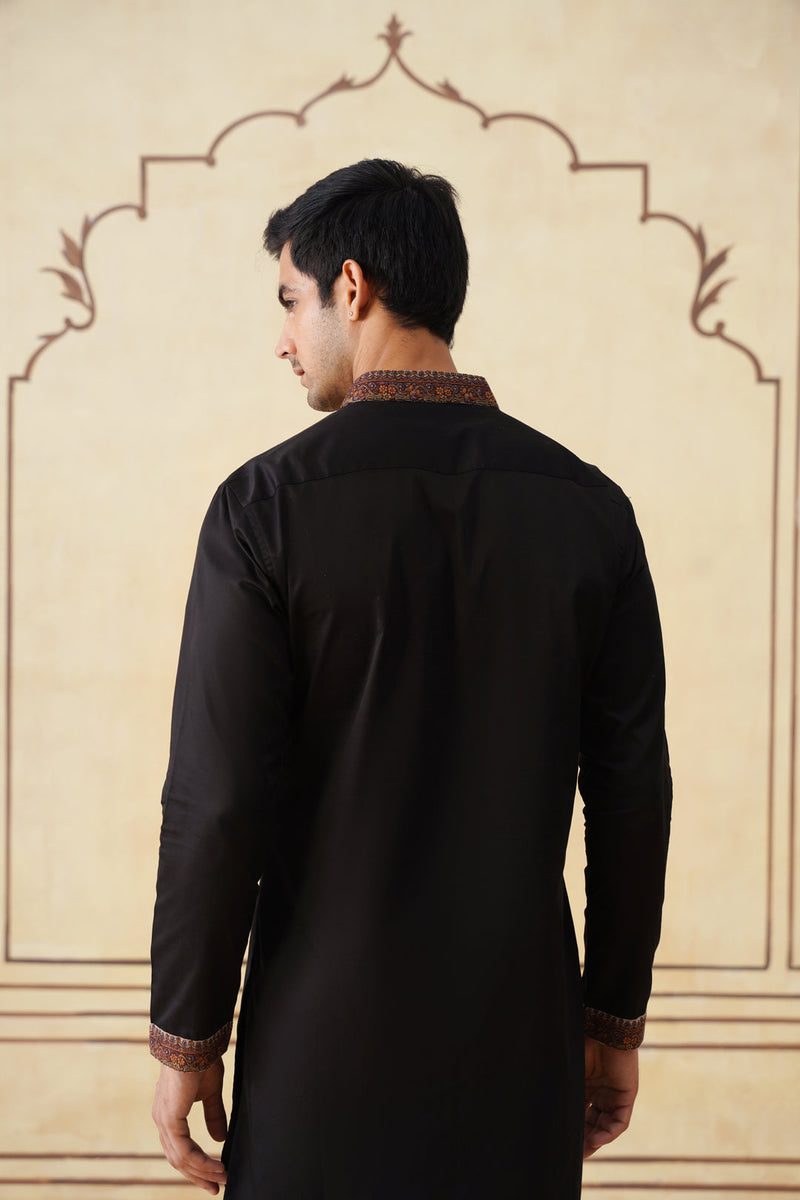 Meher Black Embroidered Kurta & Pant
