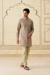 Meher Mint Green Embroidered Kurta & Pant