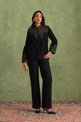 Merino Wool Black Jacket