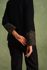 Merino Wool Black Jacket