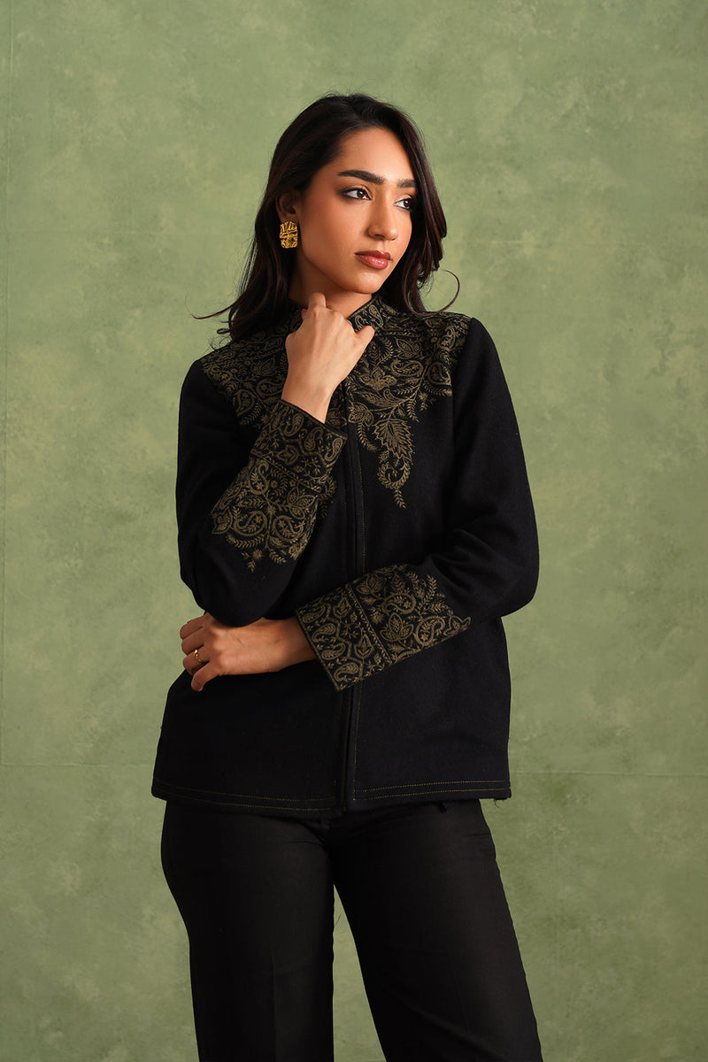 Merino Wool Black Jacket