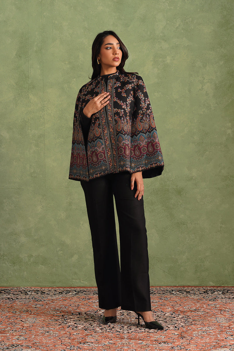 Aafreen Paisley Open Cape