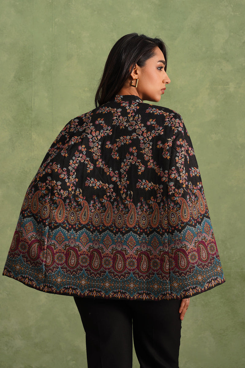 Aafreen Paisley Open Cape