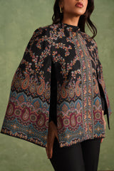 Aafreen Paisley Open Cape