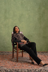 Aafreen Paisley Open Cape