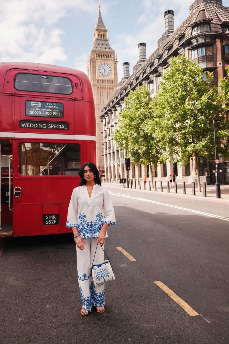 Azure Broderie White Set