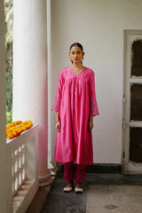Utsav Pink Embroidered Suit Set for Women's 