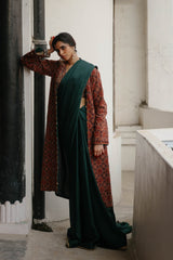 Parv Hand Embroidered Long Jacket