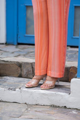 Peach Pastel Ombre Co-Ord  Set for women- inching india 
