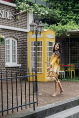 Beautiful Earth Tone Ombre Dress for women-Inching India 
