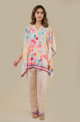Geometrical Printed Kaftan Set