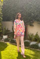 Geometrical Printed Kaftan Set