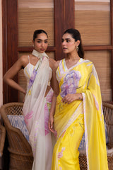 Ziya Floral Bloom Georgette Saree