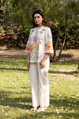 Ziya Floral Printed Linen Set