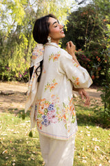 Ziya Bloom Printed Linen Set with Scarf