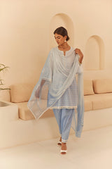 Powder Blue Ombre Suit Set