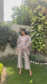 LINEN STRIPED CO-ORD SET