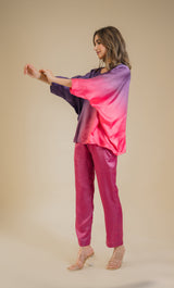 Seher Pink Purple Tie & Dye Co-ord Set