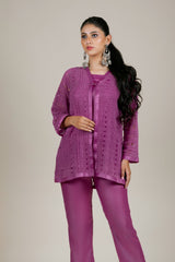 Purple Lacework Cape for Women India -Inching India