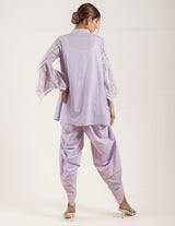 LILAC EMBROIDERED TOP