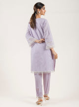 Lilac Embroidered Kurta