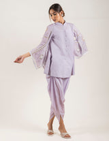 LILAC EMBROIDERED TOP