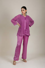 Purple Lacework Cape for Women India -Inching India