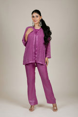 Purple Lacework Cape for Women India -Inching India